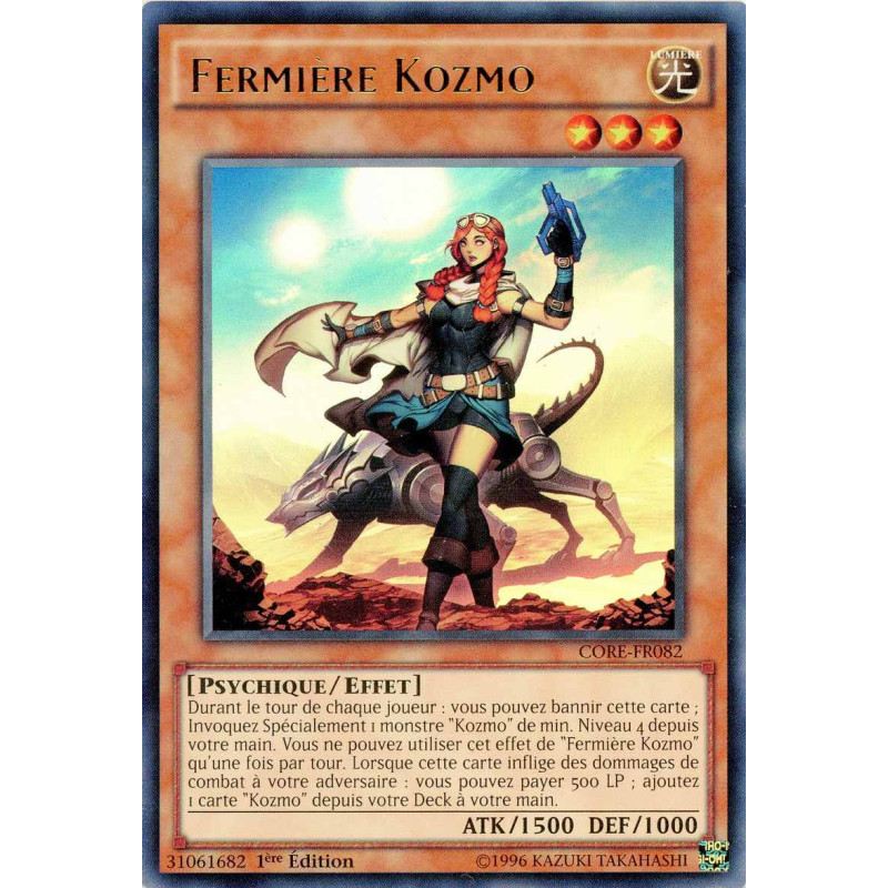 Yu-Gi-Oh TCG CORE-FR082 UR Fermière Kozmo Choc des Rebellions