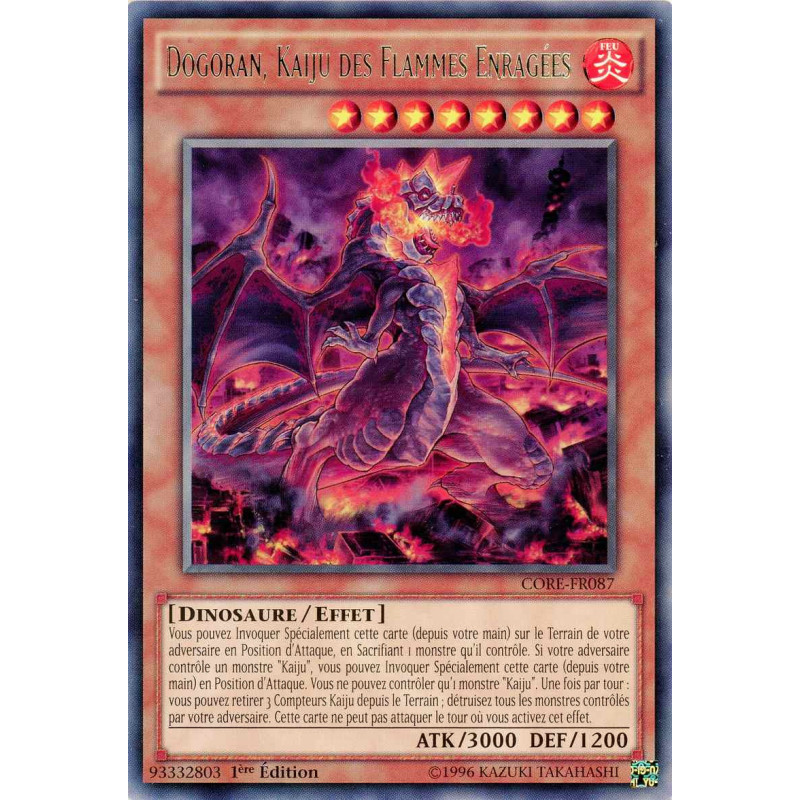 Yu-Gi-Oh TCG CORE-FR087 R Dogoran, Kaiju des Flammes Enragées Choc des Rebellions