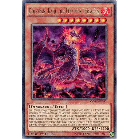 Yu-Gi-Oh TCG CORE-FR087 R Dogoran, Kaiju des Flammes Enragées Choc des Rebellions