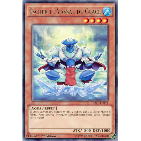 Yu-Gi-Oh TCG CORE-FR091 R Escher le Vassal de Glace Choc des Rebellions