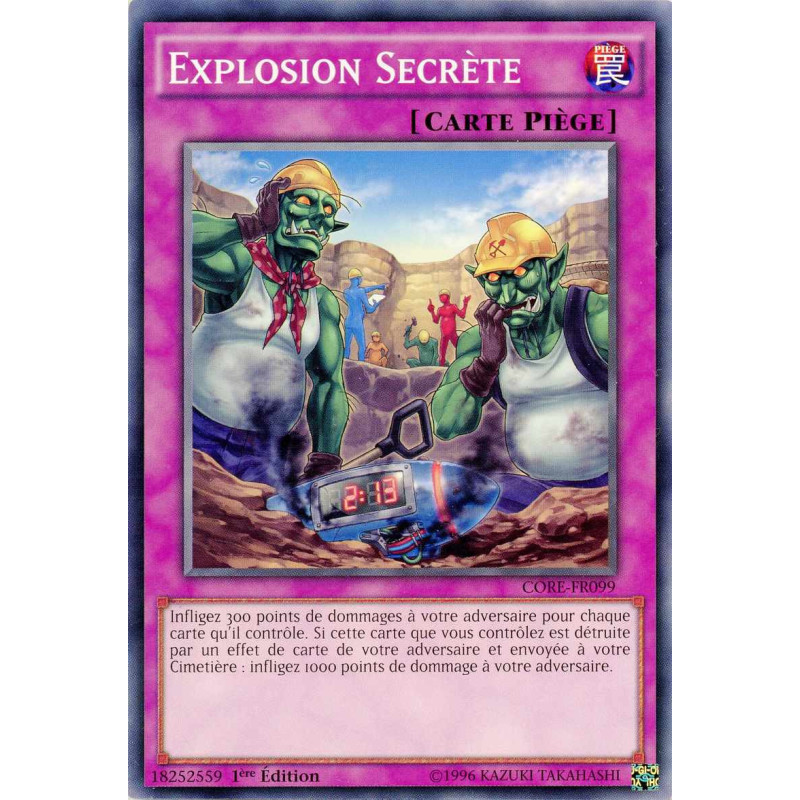 Yu-Gi-Oh TCG CORE-FR099 C Explosion Secrète Choc des Rebellions