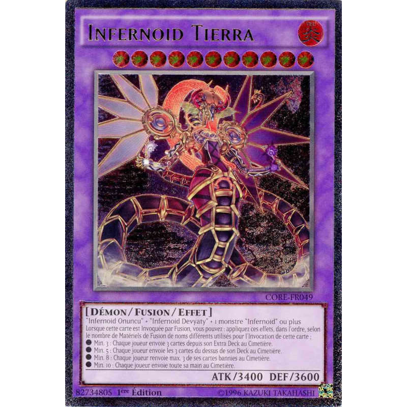 Yu-Gi-Oh TCG CORE-FR049 UL Infernoid Tierra Choc des Rebellions