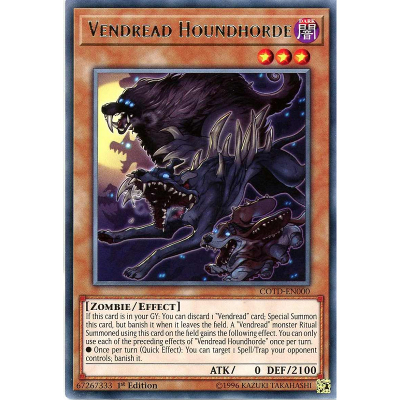 Yu-Gi-Oh TCG COTD-EN000 R Vendread Houndhorde Code of the Duelist