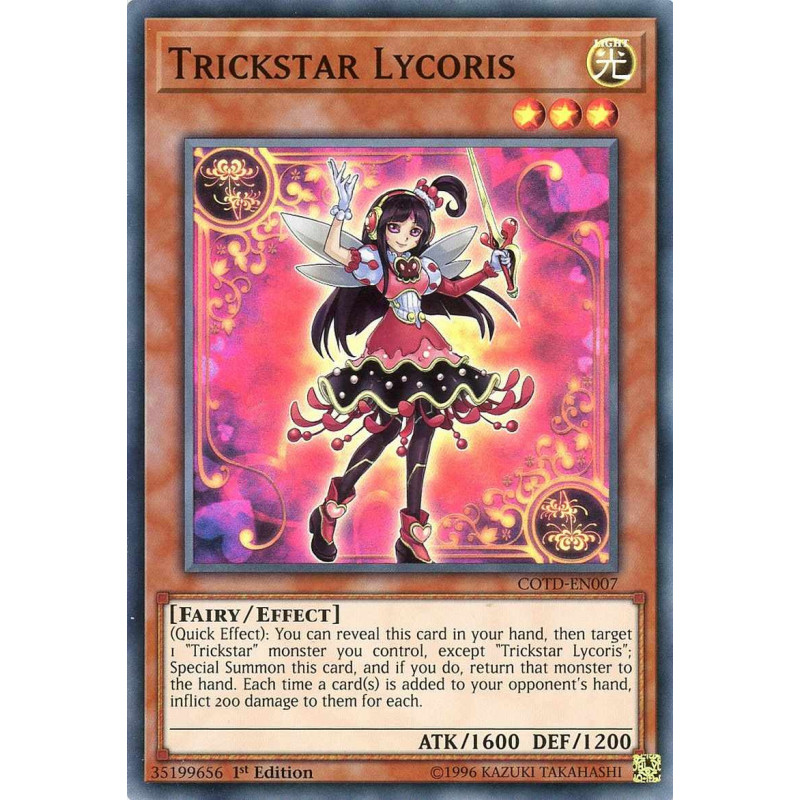 Yu-Gi-Oh TCG COTD-EN007 SR Trickstar Lycoris Code of the Duelist