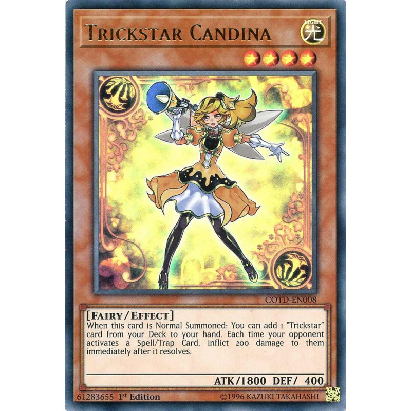 Yu-Gi-Oh TCG COTD-EN008 UR Trickstar Candina Code of the Duelist