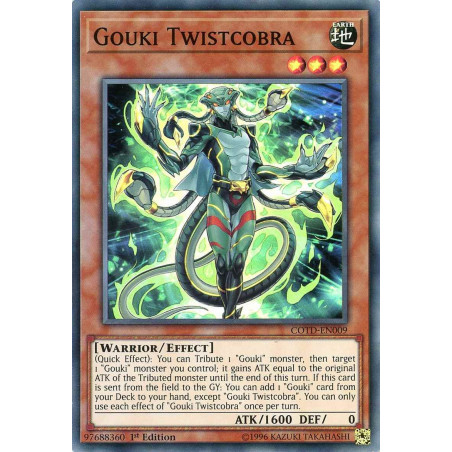 Yu-Gi-Oh TCG COTD-EN009 SR Gouki Twistcobra Code of the Duelist