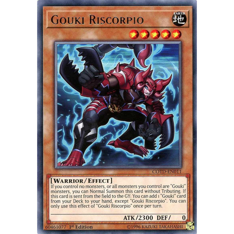 Yu-Gi-Oh TCG COTD-EN011 R Gouki Riscorpio Code of the Duelist