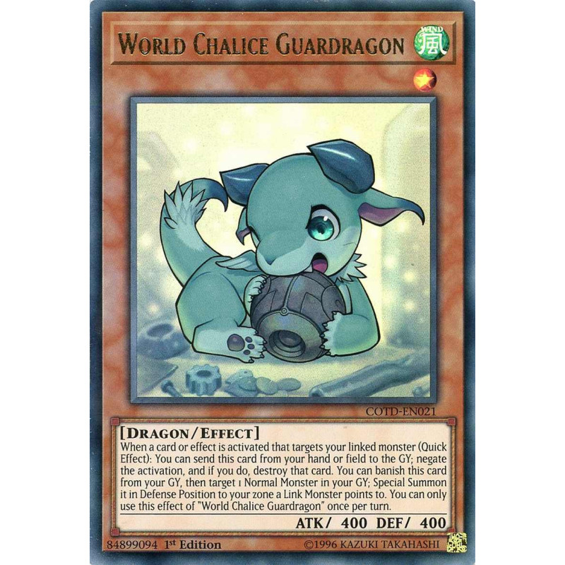 Yu-Gi-Oh TCG COTD-EN021 UR World Chalice Guardragon Code of the Duelist
