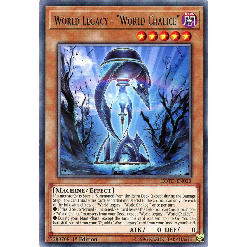 Yu-Gi-Oh TCG COTD-EN023 R World Legacy - World Chalice Code of the Duelist