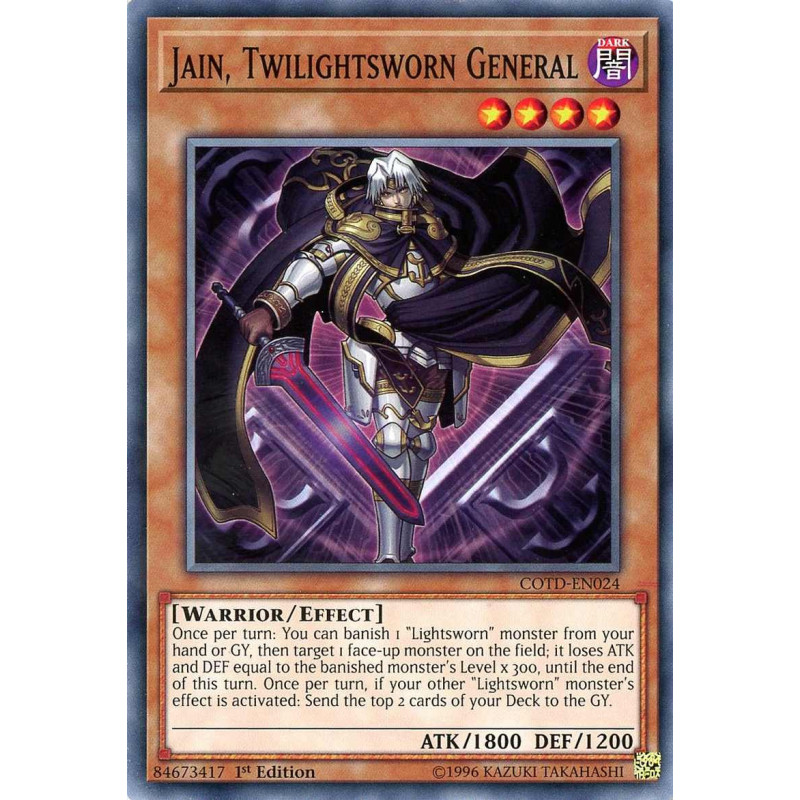 Yu-Gi-Oh TCG COTD-EN024 C Jain, Twilightsworn General Code of the Duelist
