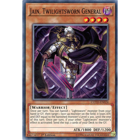 Yu-Gi-Oh TCG COTD-EN024 C Jain, Twilightsworn General Code of the Duelist