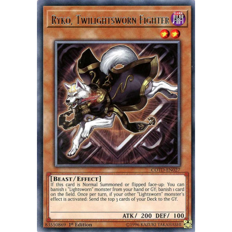 Yu-Gi-Oh TCG COTD-EN027 R Ryko, Twilightsworn Fighter Code of the Duelist