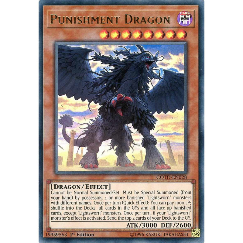 Yu-Gi-Oh TCG COTD-EN028 UR Punishment Dragon Code of the Duelist