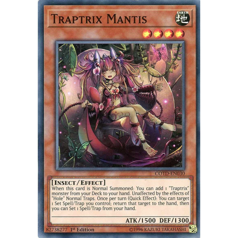 Yu-Gi-Oh TCG COTD-EN030 SR Traptrix Mantis Code of the Duelist