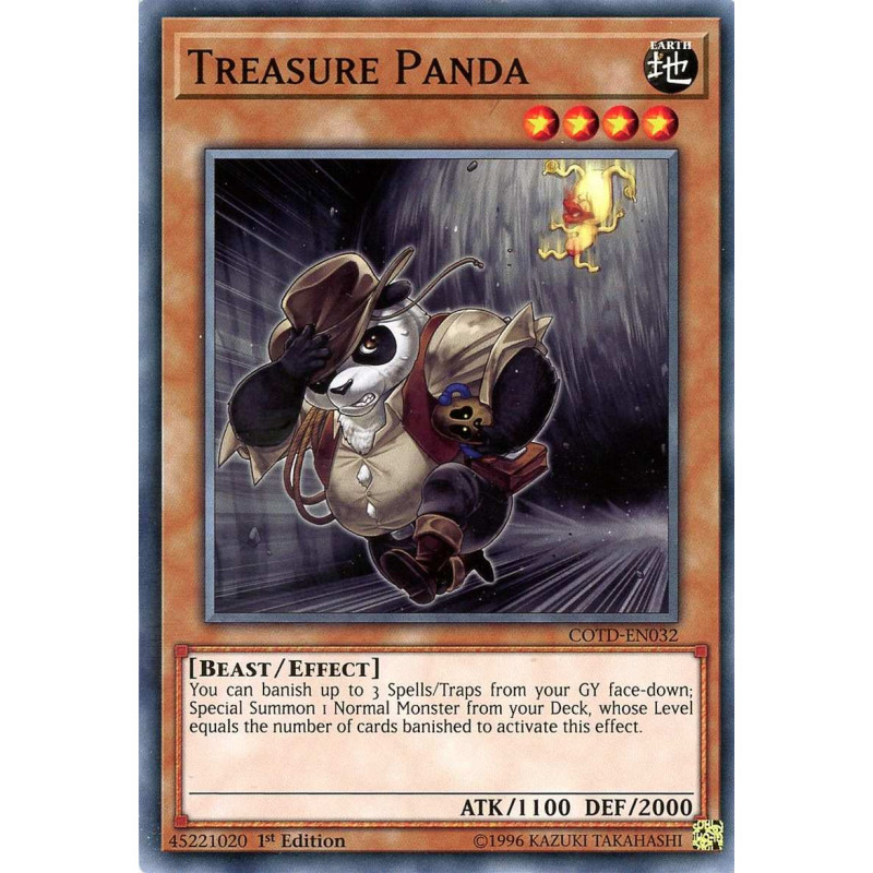 Yu-Gi-Oh TCG COTD-EN032 C Treasure Panda Code of the Duelist