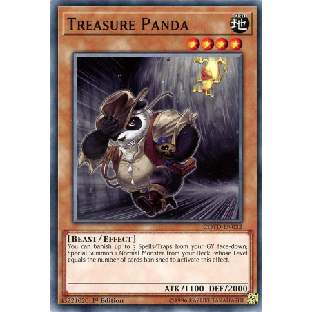 Yu-Gi-Oh TCG COTD-EN032 C Treasure Panda Code of the Duelist