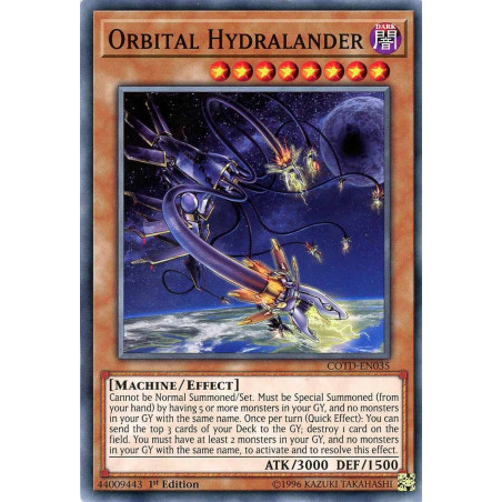 Yu-Gi-Oh TCG COTD-EN035 C Orbital Hydralander Code of the Duelist