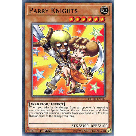 Yu-Gi-Oh TCG COTD-EN037 C Parry Knights Code of the Duelist