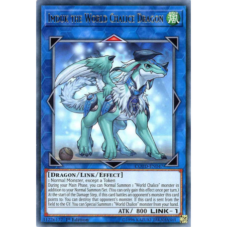 Yu-Gi-Oh TCG COTD-EN047 R Imduk the World Chalice Dragon Code of the Duelist