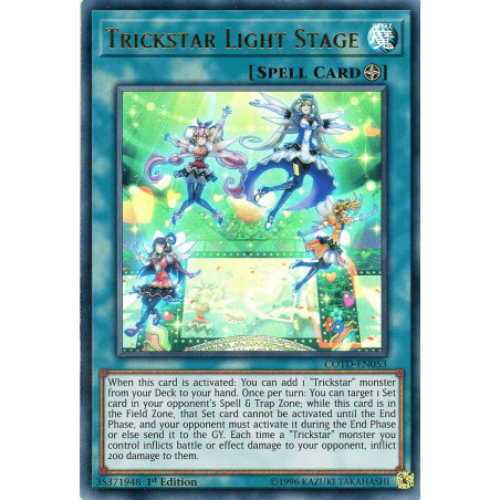 Yu-Gi-Oh TCG COTD-EN053 UR Trickstar Light Stage Code of the Duelist