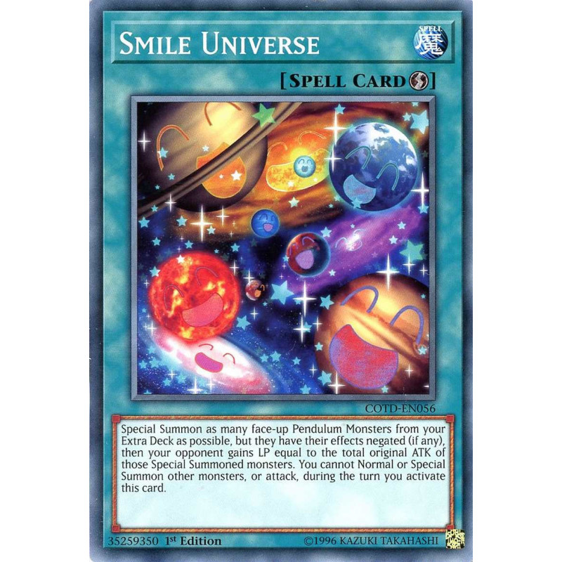 Yu-Gi-Oh TCG COTD-EN056 C Smile Universe Code of the Duelist