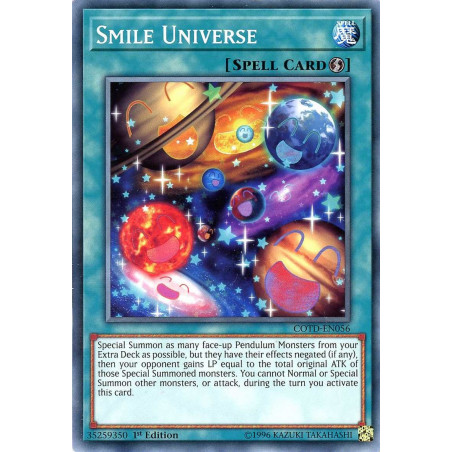 Yu-Gi-Oh TCG COTD-EN056 C Smile Universe Code of the Duelist