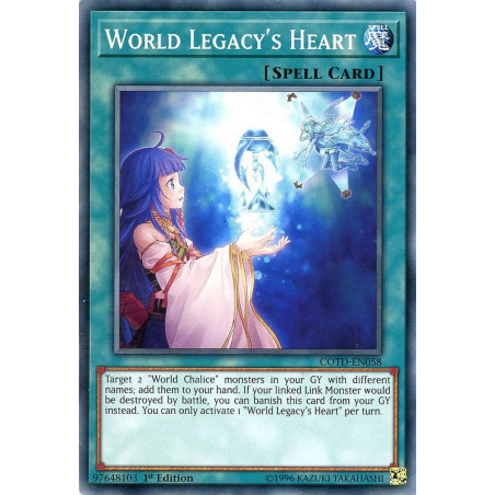 Yu-Gi-Oh TCG COTD-EN058 C World Legacy's Heart Code of the Duelist