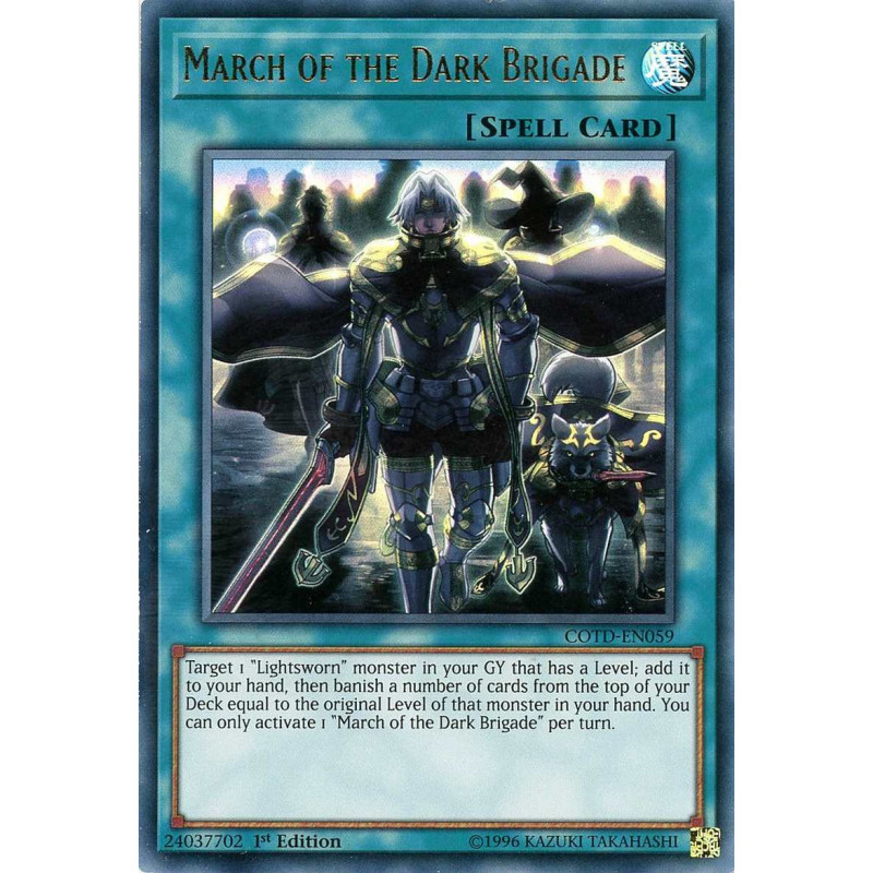 Yu-Gi-Oh TCG COTD-EN059 UR March of the Dark Brigade Code of the Duelist