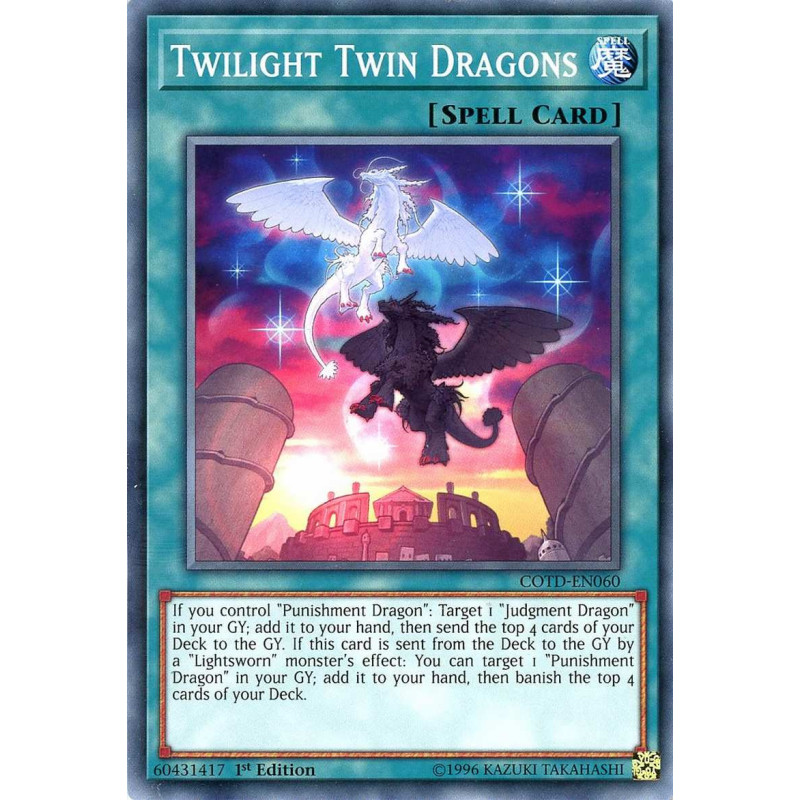 Yu-Gi-Oh TCG COTD-EN060 C Twilight Twin Dragons Code of the Duelist