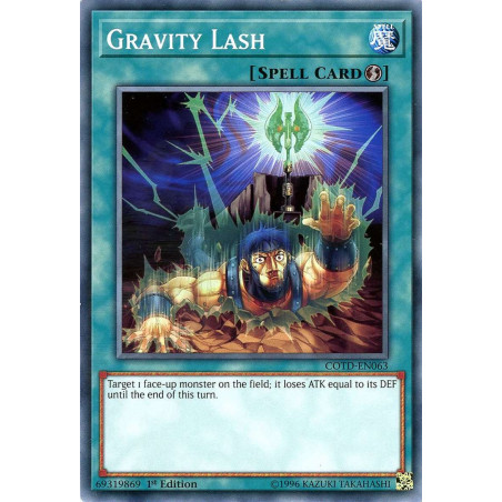 Yu-Gi-Oh TCG COTD-EN063 C Gravity Lash Code of the Duelist