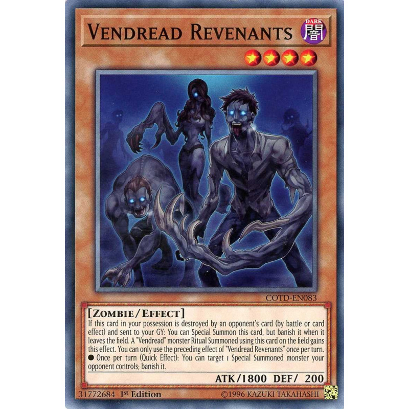 Yu-Gi-Oh TCG COTD-EN082 R Revendread Slayer Code of the Duelist