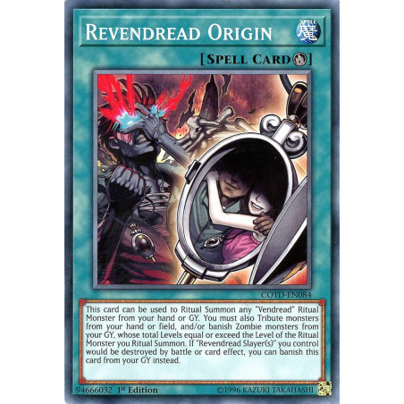 Yu-Gi-Oh TCG COTD-EN083 C Vendread Revenants Code of the Duelist