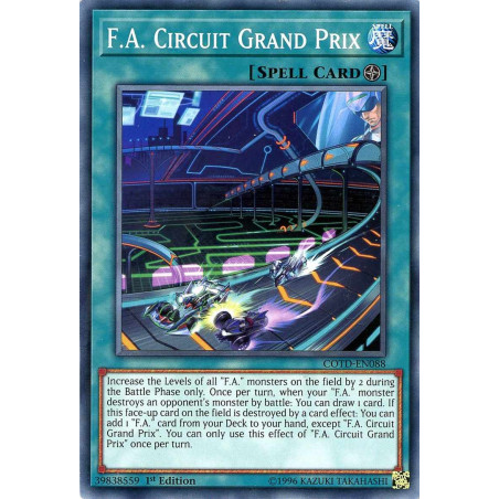 Yu-Gi-Oh TCG COTD-EN087 C F.A. Hang On Mach Code of the Duelist