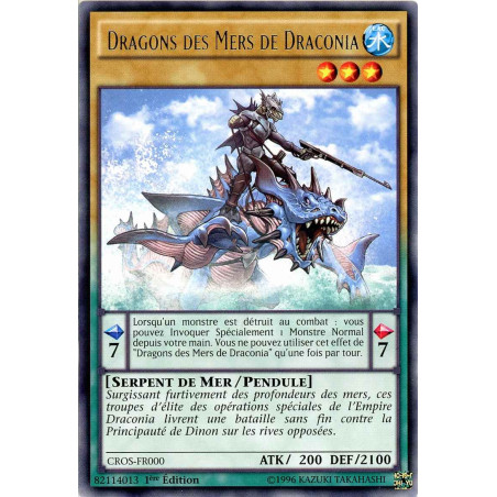 Yu-Gi-Oh TCG CROS-FR000 R Dragons des Mers de Draconia Les Âmes Croisées