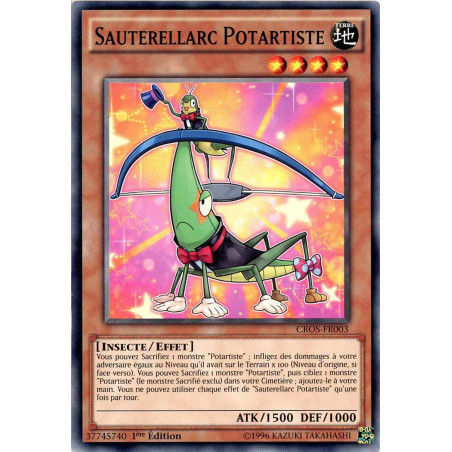 Yu-Gi-Oh TCG CROS-FR003 C Sauterellarc Potartiste Les Âmes Croisées