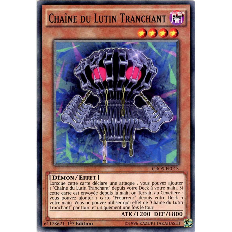 Yu-Gi-Oh TCG CROS-FR013 C Chaîne du Lutin Tranchant Les Âmes Croisées