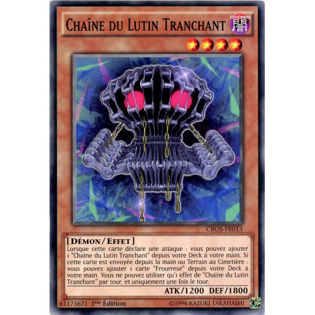 Yu-Gi-Oh TCG CROS-FR013 C Chaîne du Lutin Tranchant Les Âmes Croisées