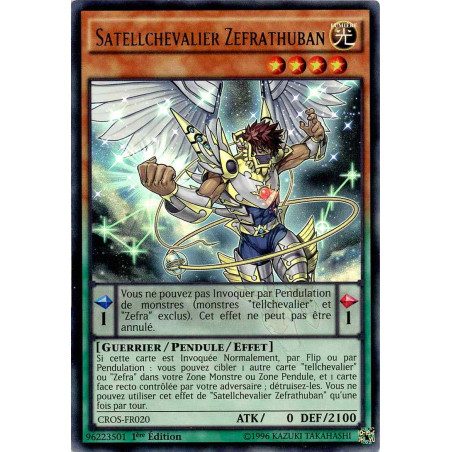 Yu-Gi-Oh TCG CROS-FR020 UR Satellchevalier Zefrathuban Les Âmes Croisées