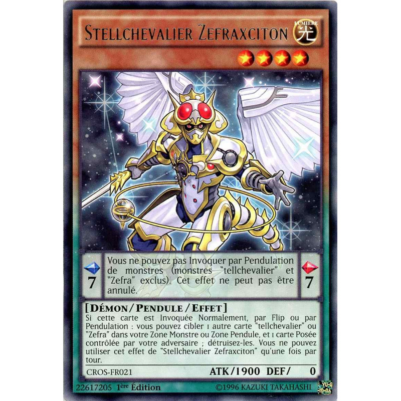 Yu-Gi-Oh TCG CROS-FR021 R Stellchevalier Zefraxciton Les Âmes Croisées