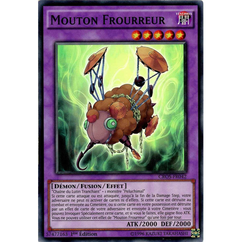 Yu-Gi-Oh TCG CROS-FR042 SR Mouton Frourreur Les Âmes Croisées