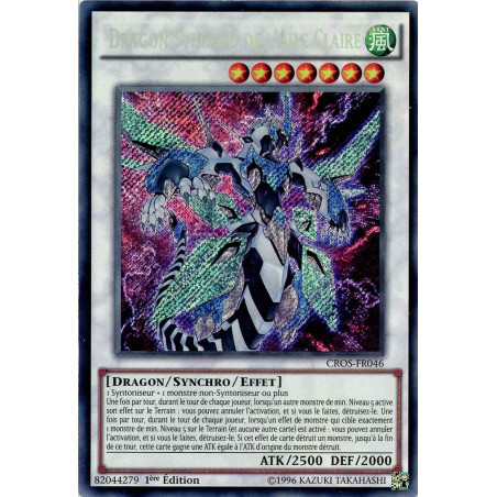 Yu-Gi-Oh TCG CROS-FR046 SE Dragon Synchro de l'Aile Claire Les Âmes Croisées