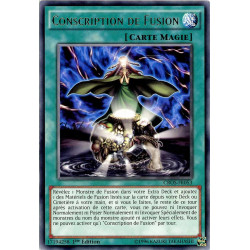 Yu-Gi-Oh TCG CROS-FR053 R Conscription de Fusion Les Âmes Croisées