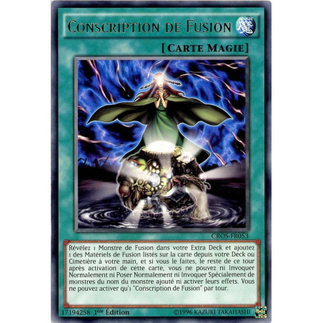 Yu-Gi-Oh TCG CROS-FR053 R Conscription de Fusion Les Âmes Croisées