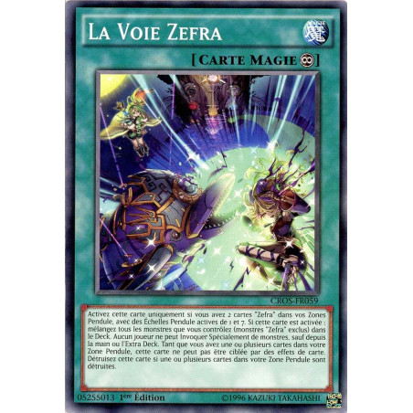 Yu-Gi-Oh TCG CROS-FR059 C La Voie Zefra Les Âmes Croisées