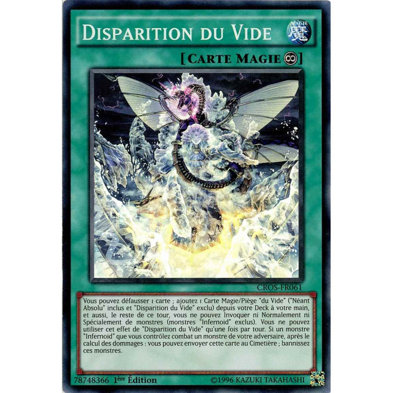 Yu-Gi-Oh TCG CROS-FR061 SR Disparition du Vide Les Âmes Croisées