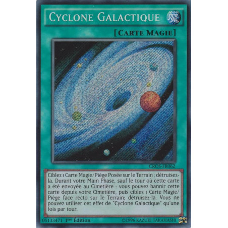 Yu-Gi-Oh TCG CROS-FR062 SE Cyclone Galactique Les Âmes Croisées