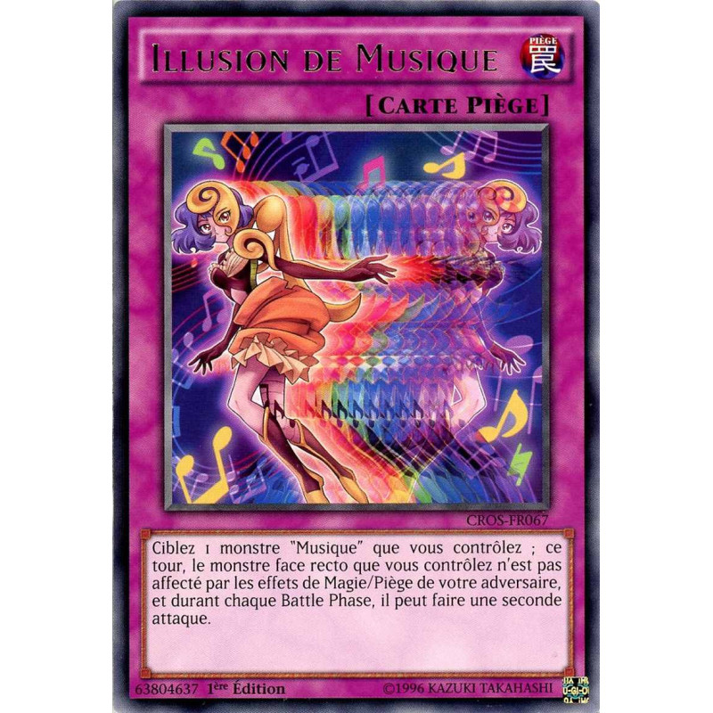 Yu-Gi-Oh TCG CROS-FR067 R Illusion de Musique Les Âmes Croisées