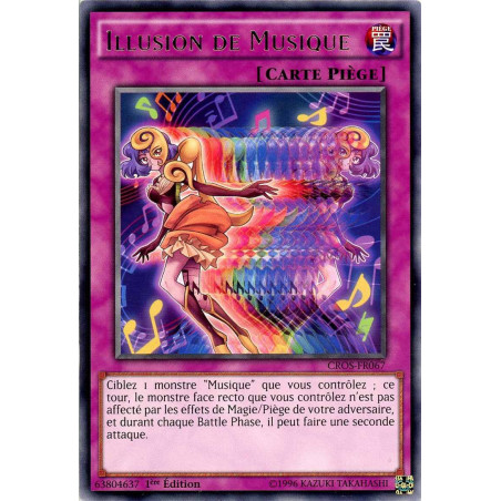 Yu-Gi-Oh TCG CROS-FR067 R Illusion de Musique Les Âmes Croisées
