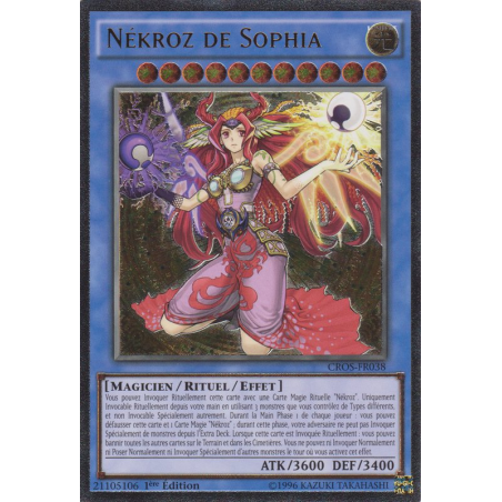 Yu-Gi-Oh TCG CROS-FR038 UL Nékroz de Sophia Les Âmes Croisées