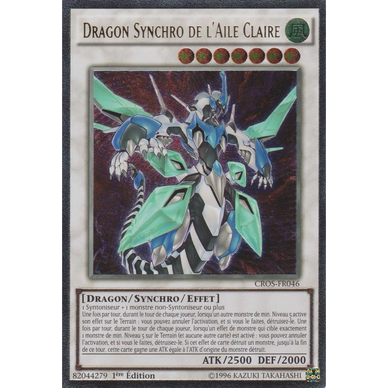 Yu-Gi-Oh TCG CROS-FR046 UL Dragon Synchro de l'Aile Claire Les Âmes Croisées